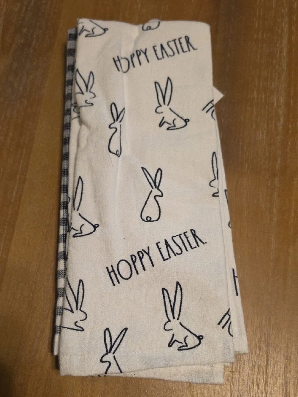Rae Dunn Hoppy Easter Set Of 3 Kitchen Towels